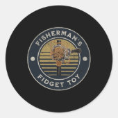 Fisherman’s Fidget Toy Fishing Fidget Spinner  ラウンドシール (正面)