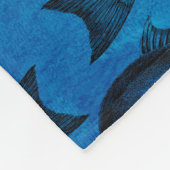 Fishermansのヴィンテージを採取する愛 フリースブランケット (角)