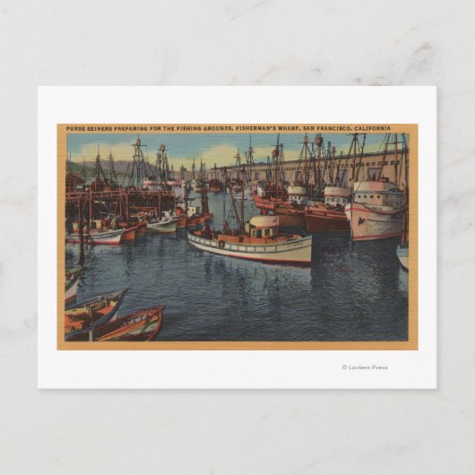 Fisherman'sのCA財布のセーナー、サンフランシスコ ポストカード (正面)