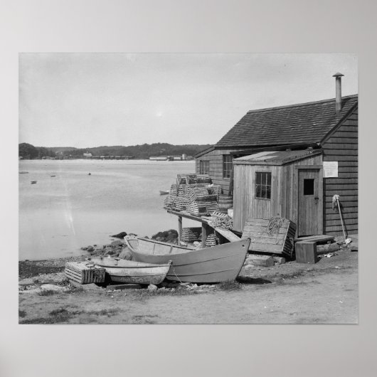 Fisherman's Cabin, 1900. Vintage Photo ポスター (正面)