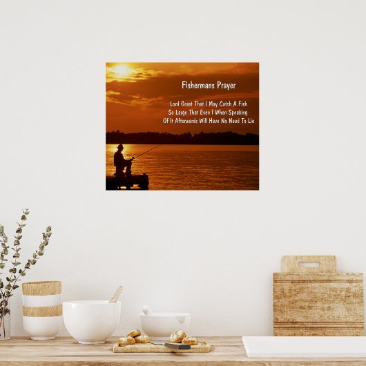 Fisherman's Prayer Poster 24" x 20", Paper-Matte) ポスター (キッチン)