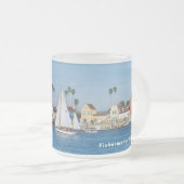 Fisherman's Village - Marina Del Rey, CA フロストグラスマグカップ (正面右)