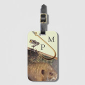 Fishermen Bream Fishing Sportsman Luggage Tag ラゲッジタグ (正面縦)