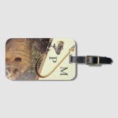Fishermen Bream Fishing Sportsman Luggage Tag ラゲッジタグ (正面横)