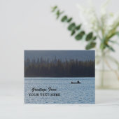 Fishern Shiluette Greetingsはがき ポストカード (スタンド正面)
