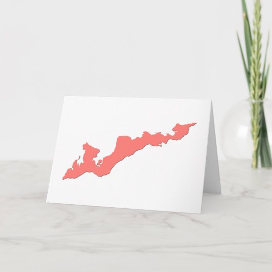 Fishers Islandロゴノテカード – Fishers Island, NY カード (正面)