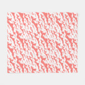 Fishers Island Fleece Blanket – Pink/White フリースブランケット (正面(横))