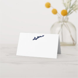 Fishers Island Logo Place Cards - Blue プレイスカード