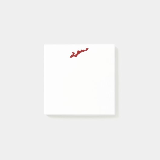 Fishers Island Logo Post-Its - Red ポストイット (正面)