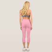 Fishers Island Yoga Capri Leggings – White/Pink カプリレギンス (裏面)