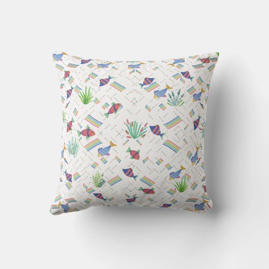 Fishes and Plants in Pond クッション (裏面)