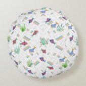 Fishes and Plants in Pond ラウンドクッション (裏面)