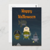 FishFolkArt 2019ハロウィンカード ポストカード (正面/裏面)