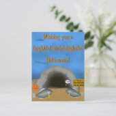 FishFolkArt 2023ハロウィンカード ポストカード (スタンド正面)