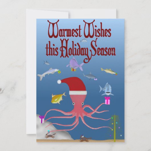 FishFolkArt Christmas 2025 Holiday Card シーズンカード (正面)