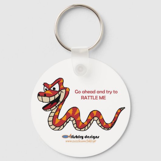 Fishfry Designs Rattlesnake Key Chain キーホルダー (正面)