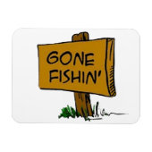 Fishinおもしろいの素朴おもしろいロゴ マグネット (横)