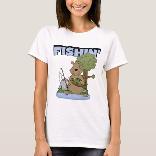 FishinくまのTシャツおよびギフト Tシャツ (正面)