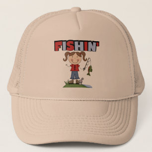 Fishinの女の子のTシャツおよびギフト キャップ