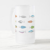 Fish'inの行ったマグ フロストグラスビールジョッキ (正面左)