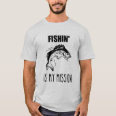 Fishinは私の代表団の漁師のTシャツです Tシャツ (正面)