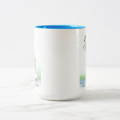 Fishin' Lessons - Naturally! Coffee Mug ツートーンマグカップ (中央)