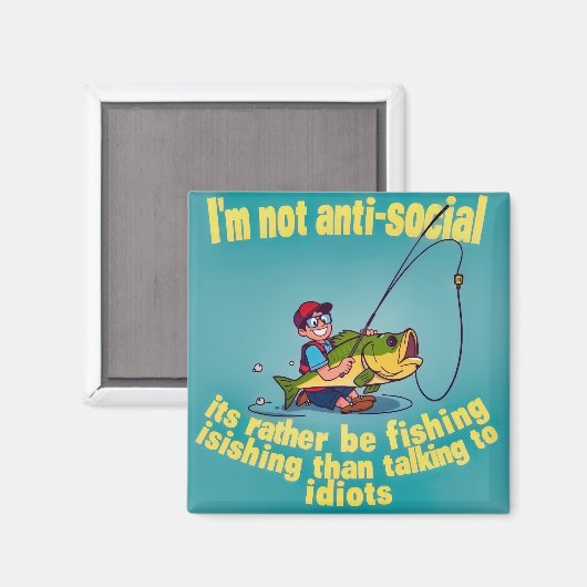 Fishin' Over Chit-Chat マグネット (正面/裏面)