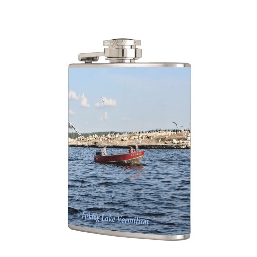fishing湖の朱色 フラスク (左)