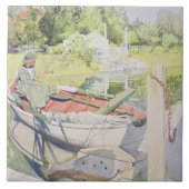 Fishing 1909年 タイル (正面)