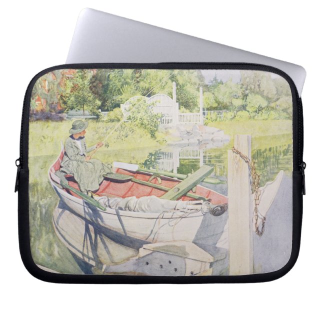 Fishing 1909年 ラップトップスリーブ (正面)