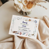 Fishing 1st Birthday Invitation | O-Fish-Ally One  招待状