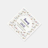 Fishing 1st Birthday | O-Fish-Ally One party スタンダードカクテルナプキン (角)