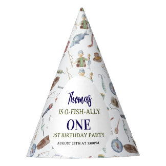 Fishing 1st Birthday | O-Fish-Ally One party パーティーハット