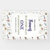 Fishing 1st Birthday | O-Fish-Ally One party 横断幕 (横)