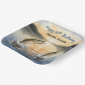 Fishing 60th birthday 60th birthday ペーパープレート (傾斜あり)