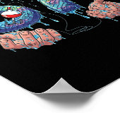 Fishing 67 Six Seven Funny Gen Alpha Meme Drip  ポスター (角)