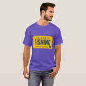 Fishing Alaska License Plate Tシャツ (正面フル)
