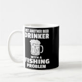 Fishing And Beer Funny Drinking Fisherman Party Hu コーヒーマグカップ (左)