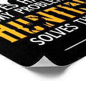 Fishing And Hunting Solve My Problems - Funny Gift ポスター (角)