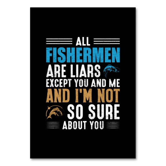 Fishing Art All Fisherman テーブルナンバー (正面)