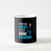 Fishing Art I Could Have Gone Fishing コーヒーマグカップ (中央)