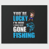 Fishing Art I Could Have Gone Fishing ラッピングペーパー (フラット)
