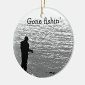 Fishing at the Lake セラミックオーナメント (左)