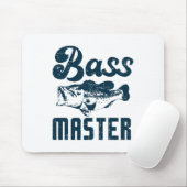 Fishing B Master Funny Largemouth Angler Men Women マウスパッド (マウス)