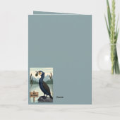 Fishing birthday card with a funny fishing theme カード (裏面)