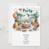 Fishing Birthday Party  招待状 (正面)