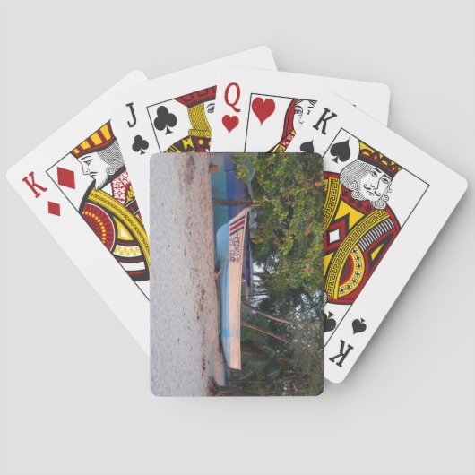 Fishing Boat on Tamarindo Beach, Costa Rica トランプ (裏面)