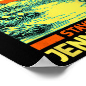 Fishing Boating Camping Lake Vacation Jenny Lake  ポスター (角)