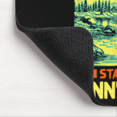 Fishing Boating Camping Lake Vacation Jenny Lake  マウスパッド (コーナー)