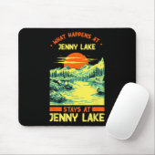 Fishing Boating Camping Lake Vacation Jenny Lake  マウスパッド (マウス)